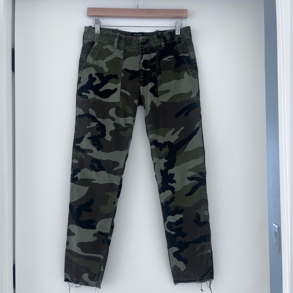 Nili Lotan Camo Jenna Pant x Barneys | Brushed Stretch Cotton Twill | Size 2